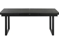 Havebord med udtræk VALCANETTO 180/240 cm 90 cm Metal Sort
