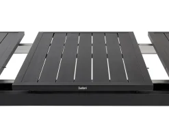 Havebord med udtræk VALCANETTO 180/240 cm 90 cm Metal Sort