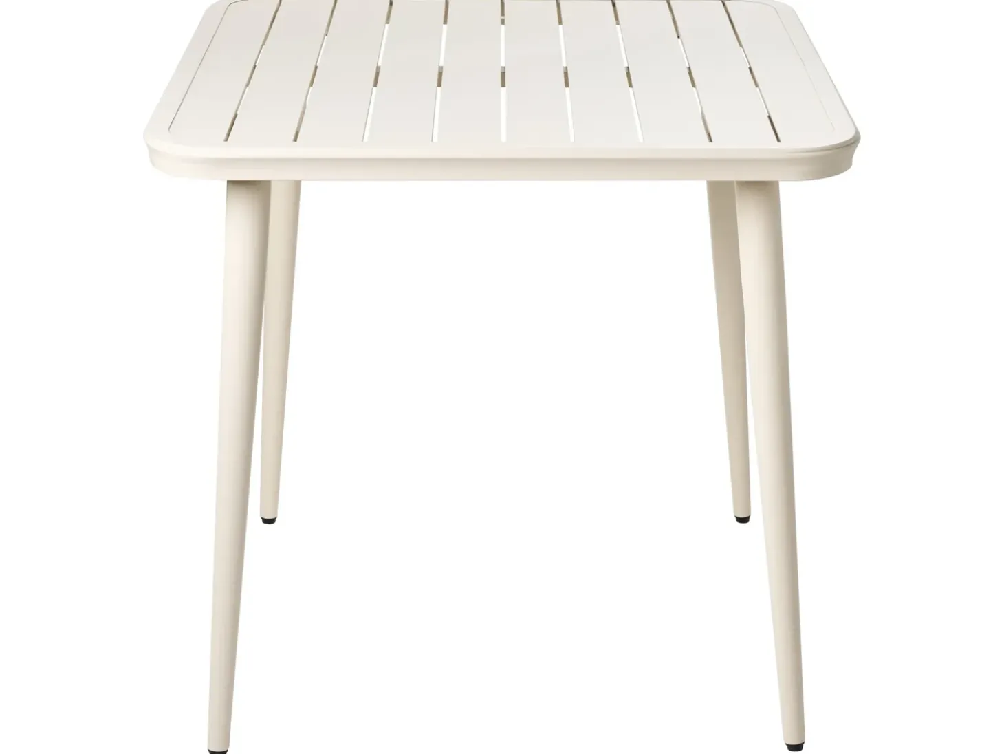 Havebord NATURNO 80 cm 80 cm Metal Lys Beige