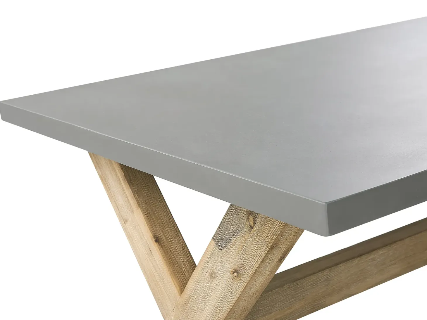 Havebord OLBIA 200 cm 100 cm Beton Grå
