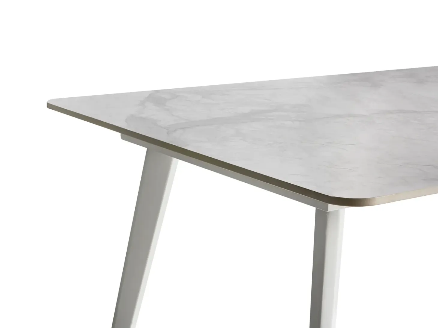 Havebord RODALLO 160 cm 90 cm Sten Hvid marmor