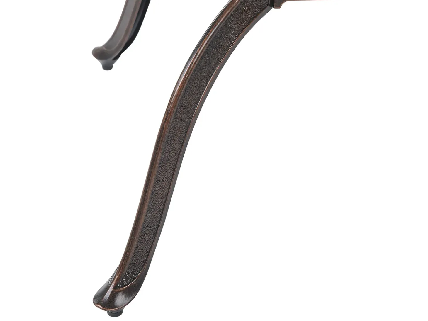 Havebord SALENTO 102 cm 102 cm Metal Mørkebrun