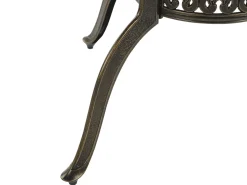 Havebord SAPRI 100 cm 100 cm Metal Mørkebrun