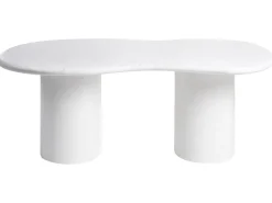Havebord SIRMIONE 200 cm 110 cm Terrazzo effekt Hvid terrazzo