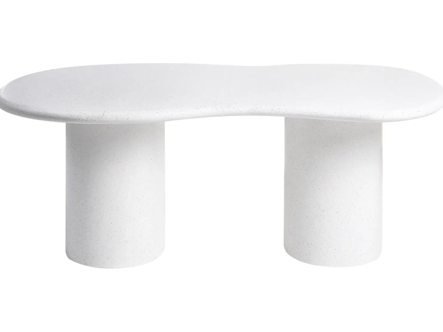 Havebord SIRMIONE 200 cm 110 cm Terrazzo effekt Hvid terrazzo