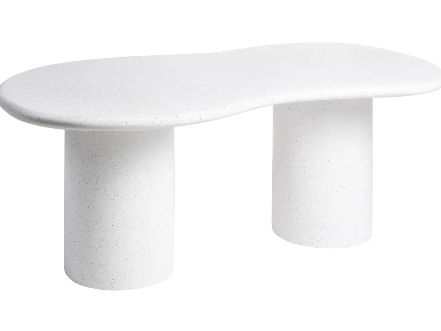 Havebord SIRMIONE 200 cm 110 cm Terrazzo effekt Hvid terrazzo