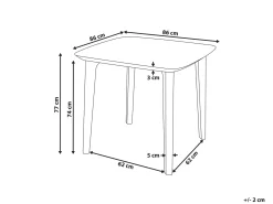 Havebord SORICO 86 cm 86 cm Grå