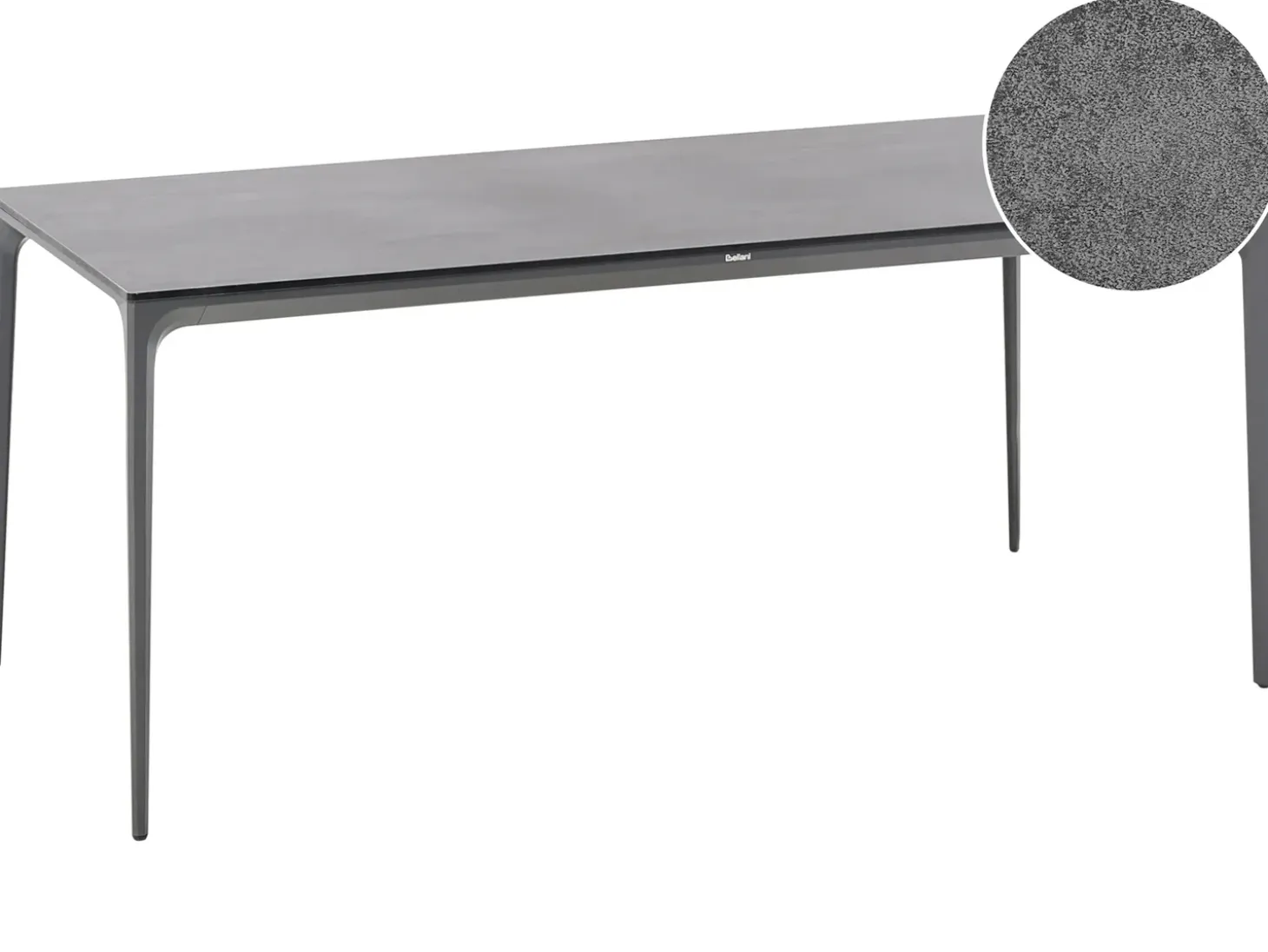 Havebord SOVARETO 180 cm 90 cm Sten effekt Mørkegrå