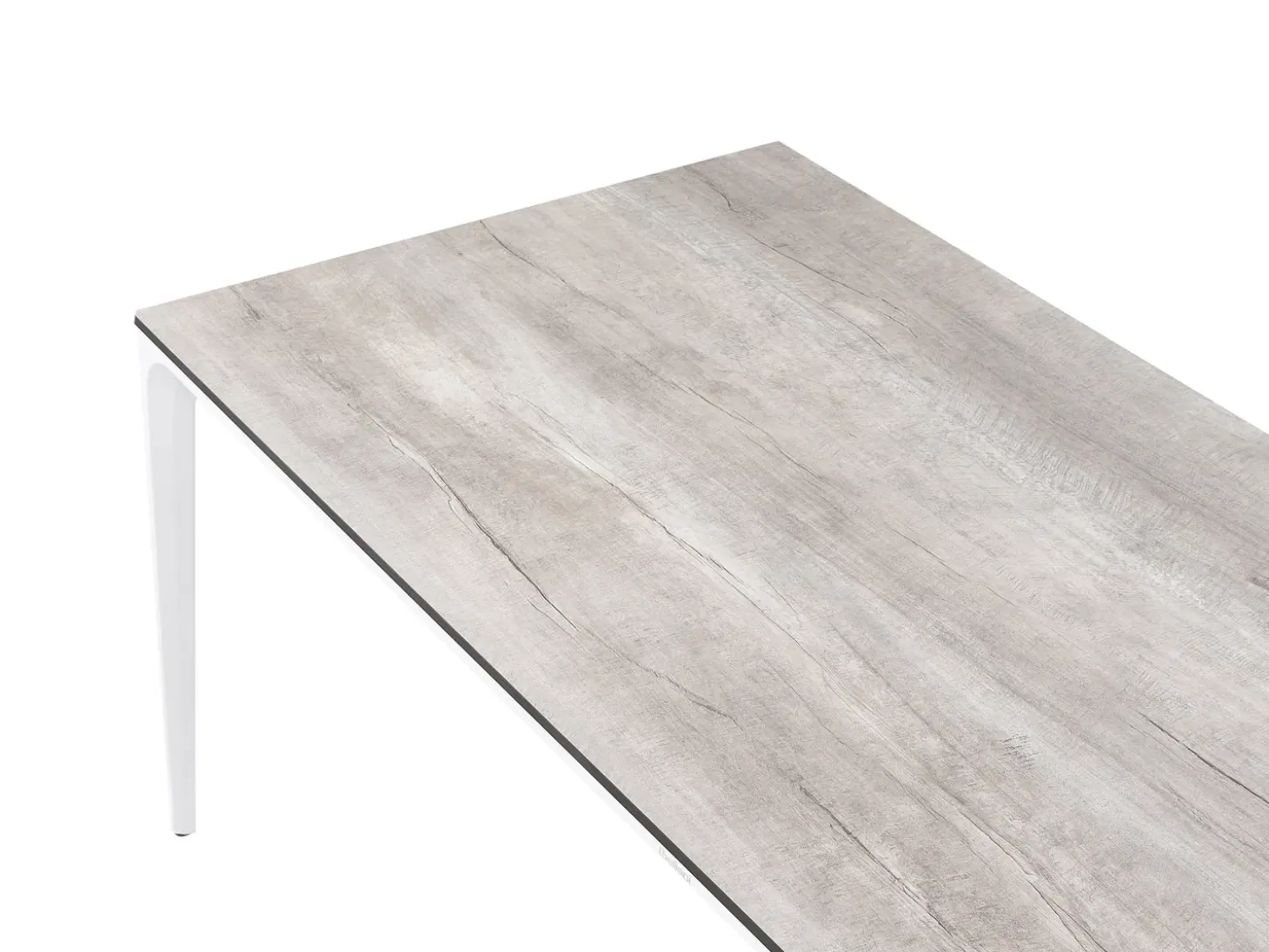 Havebord SOVARETO 180 cm 90 cm Træ effekt Lysegrå