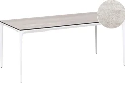 Havebord SOVARETO 180 cm 90 cm Træ effekt Lysegrå