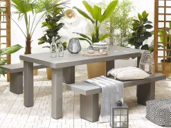 Havebord TARANTO 180 cm 90 cm Beton Grå