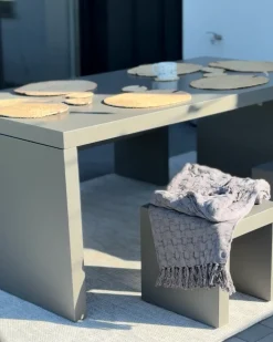 Havebord TARANTO 180 cm 90 cm Beton Grå