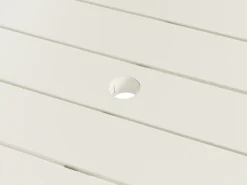 Havebord TERENZO 160 cm 90 cm Metal Lys Beige