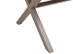 Havebord TIANO 160 cm 90 cm Metal Brungrå