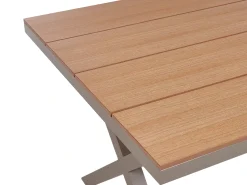 Havebord TIANO 160 cm 90 cm Metal Brungrå