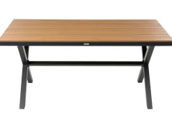 Havebord TIANO 160 cm 90 cm Metal Sort