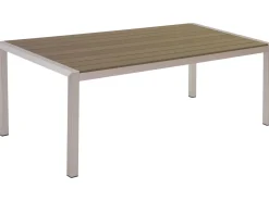 Havebord VERNIO 180 cm 90 cm Metal Brun