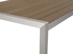 Havebord VERNIO 180 cm 90 cm Metal Brun