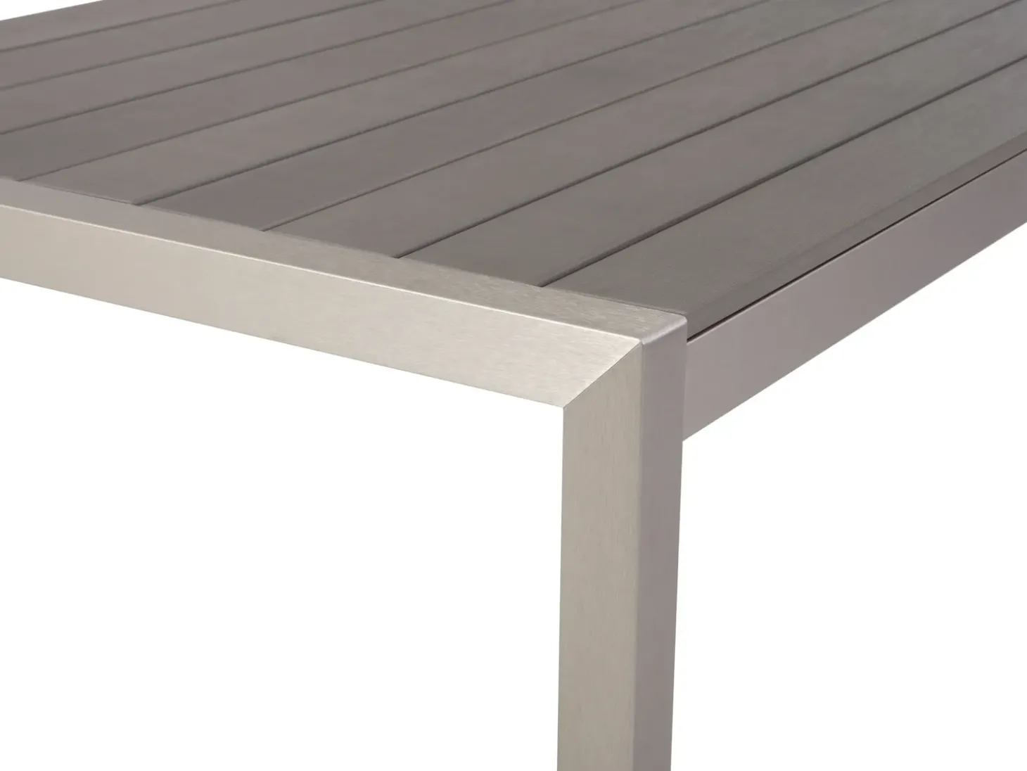 Havebord VERNIO 180 cm 90 cm Metal Grå
