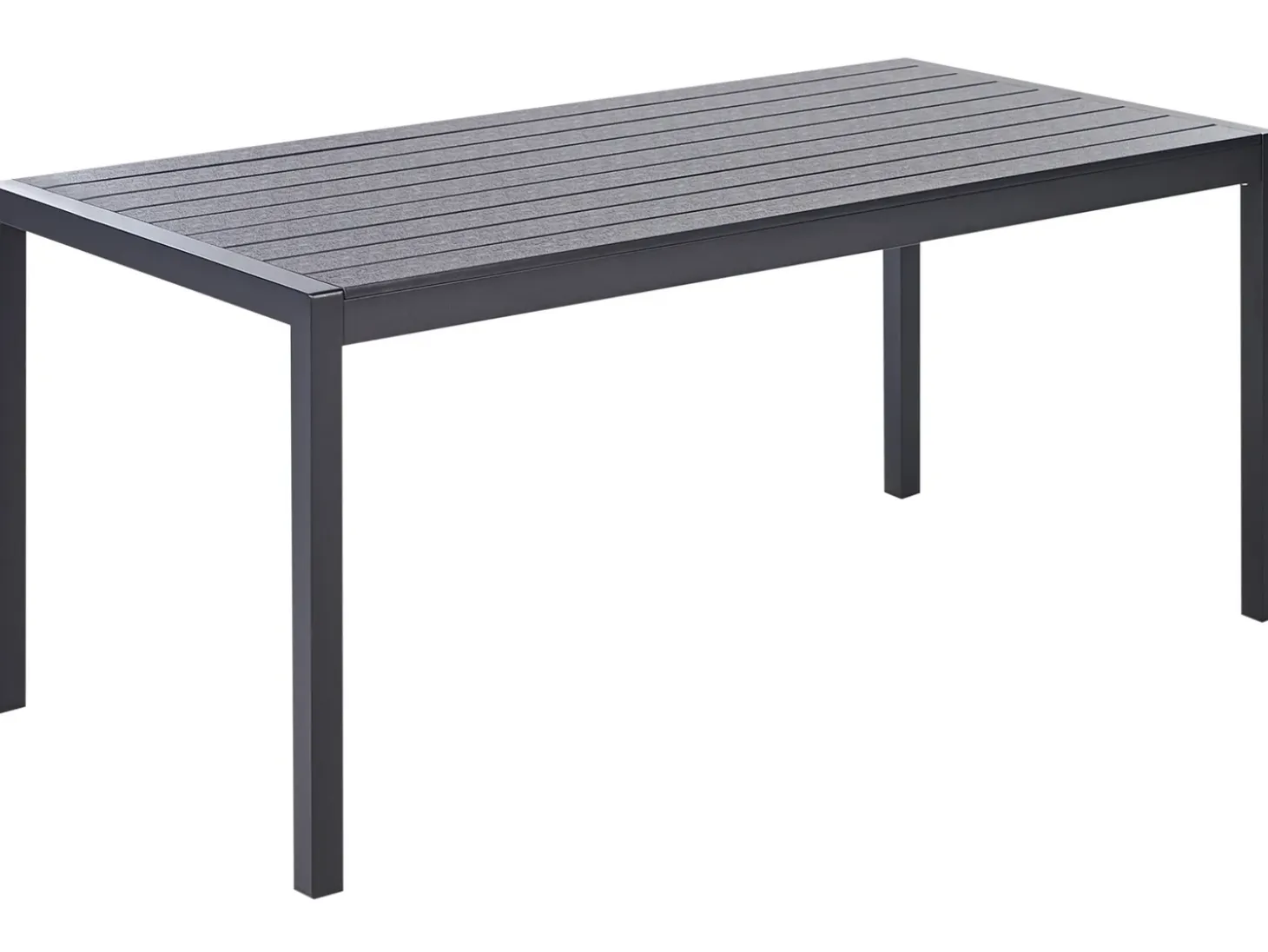 Havebord VERNIO 180 cm 90 cm Metal Sort