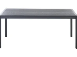Havebord VERNIO 180 cm 90 cm Metal Sort