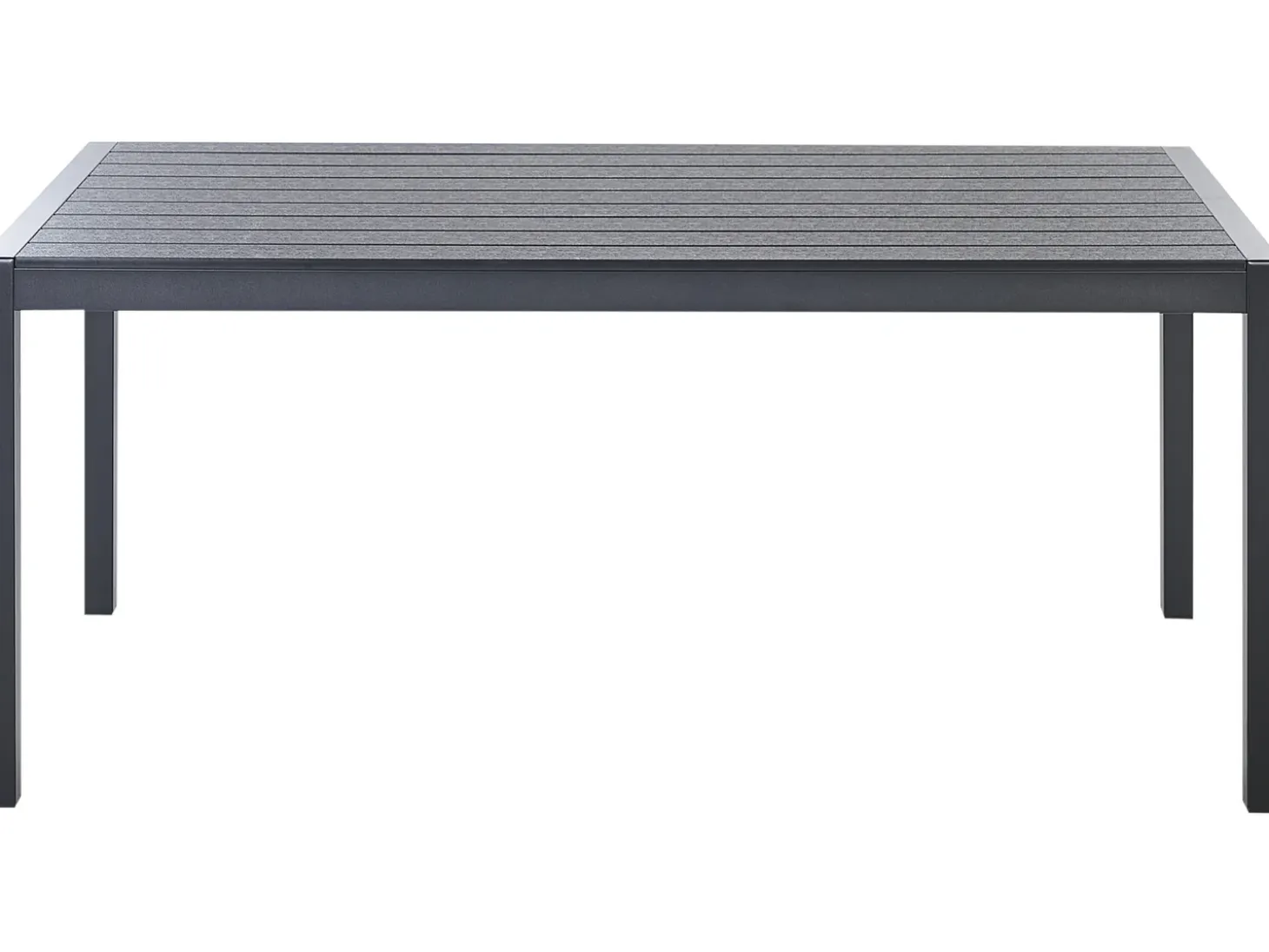 Havebord VERNIO 180 cm 90 cm Metal Sort
