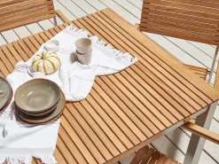 Havebord VIAREGGIO 200 cm 90 cm Certificeret teaktræ Brun