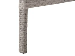 Havebord VITERBO 145 cm 80 cm Glas Lysegrå