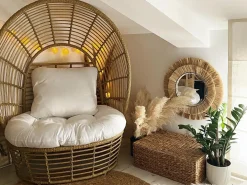 Havelænestol LIDO Rattan Beige