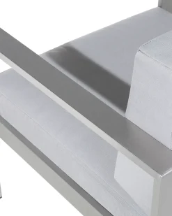 Havelænestol SALERNO Metal Lysegrå