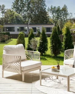 Havelænestol SATURNIA Lys Beige