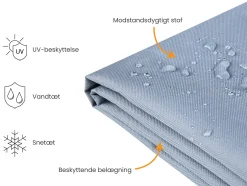 Havemøbelovertræk CHUVA 260 cm 120 cm 90 cm Grå