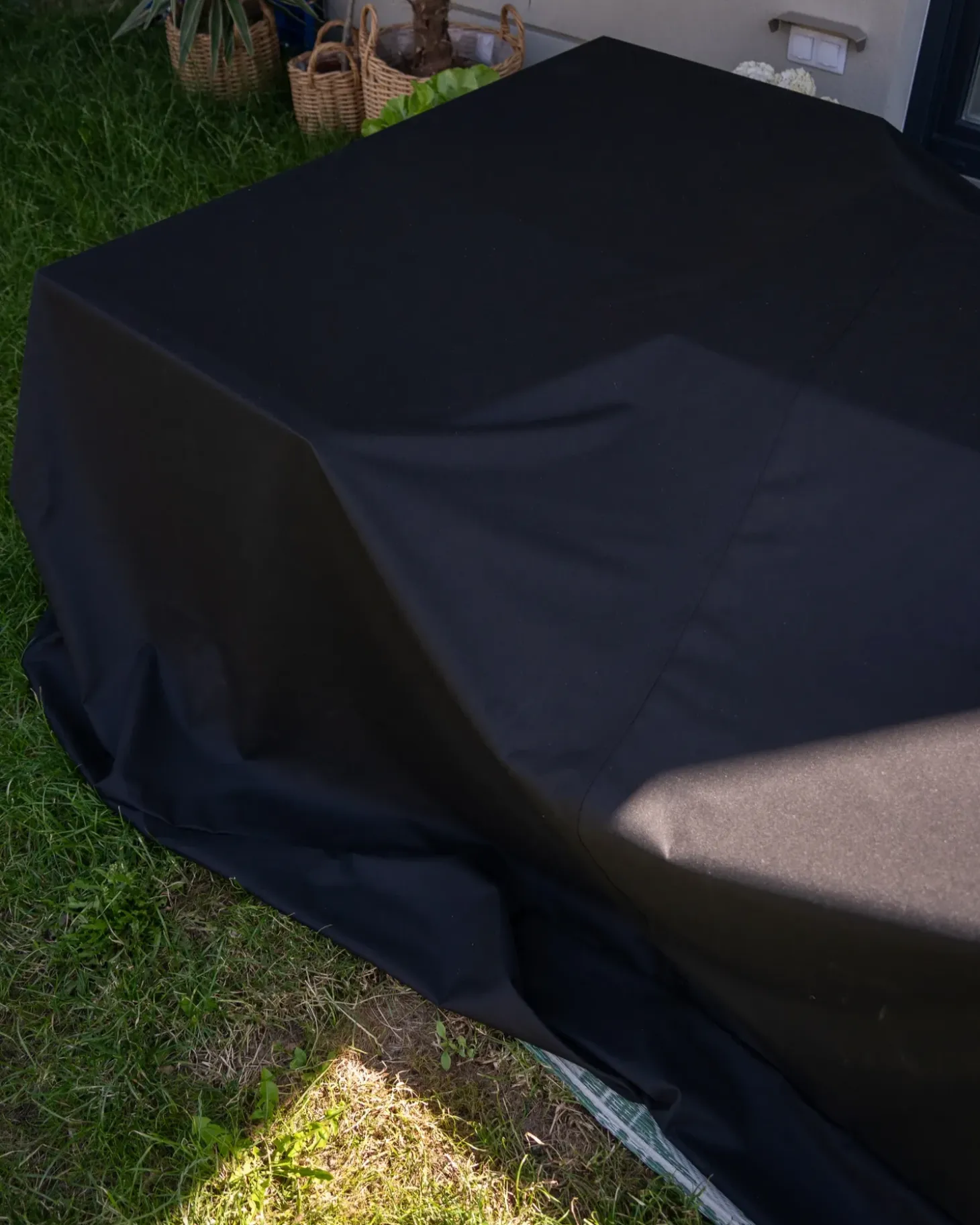 Havemøbelovertræk CHUVA 275 cm 230 cm 70 cm Sort