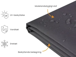 Havemøbelovertræk CHUVA 185 cm 105 cm 75 cm Sort