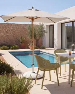 Haveparasol 195 cm FLAMENCO Lys Beige