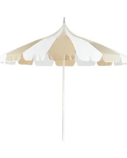 Haveparasol 245 cm MINOA Hvid/beige