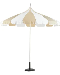 Haveparasol 245 cm MINOA Hvid/beige