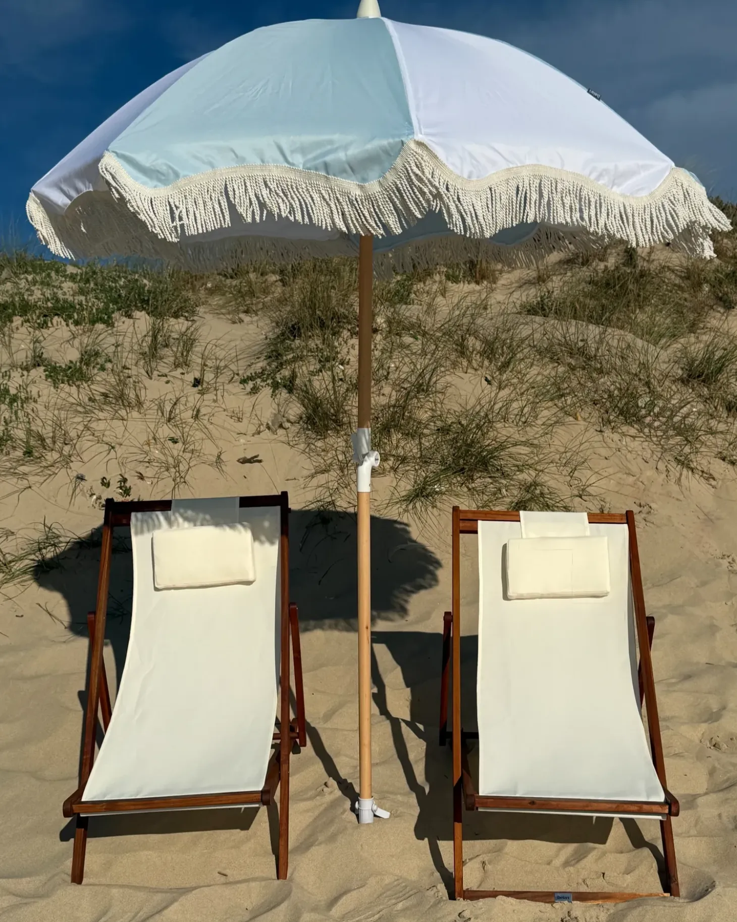 Haveparasol 155 cm MONDELLO Himmelblå