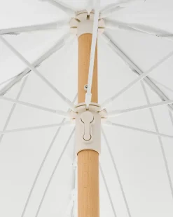 Haveparasol 155 cm MONDELLO Hvid/sort