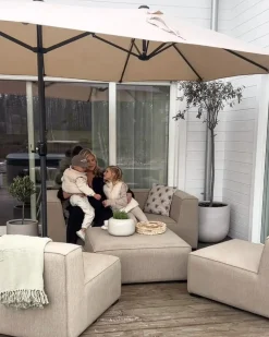 Haveparasol 460 cm SIBILLA Beige