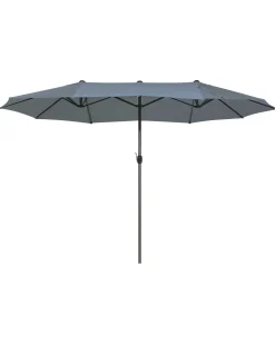 Haveparasol 460 cm SIBILLA Grå