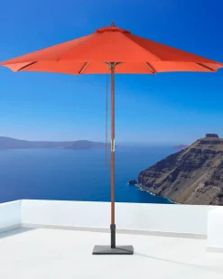 Haveparasol 270 cm TOSCANA Rød