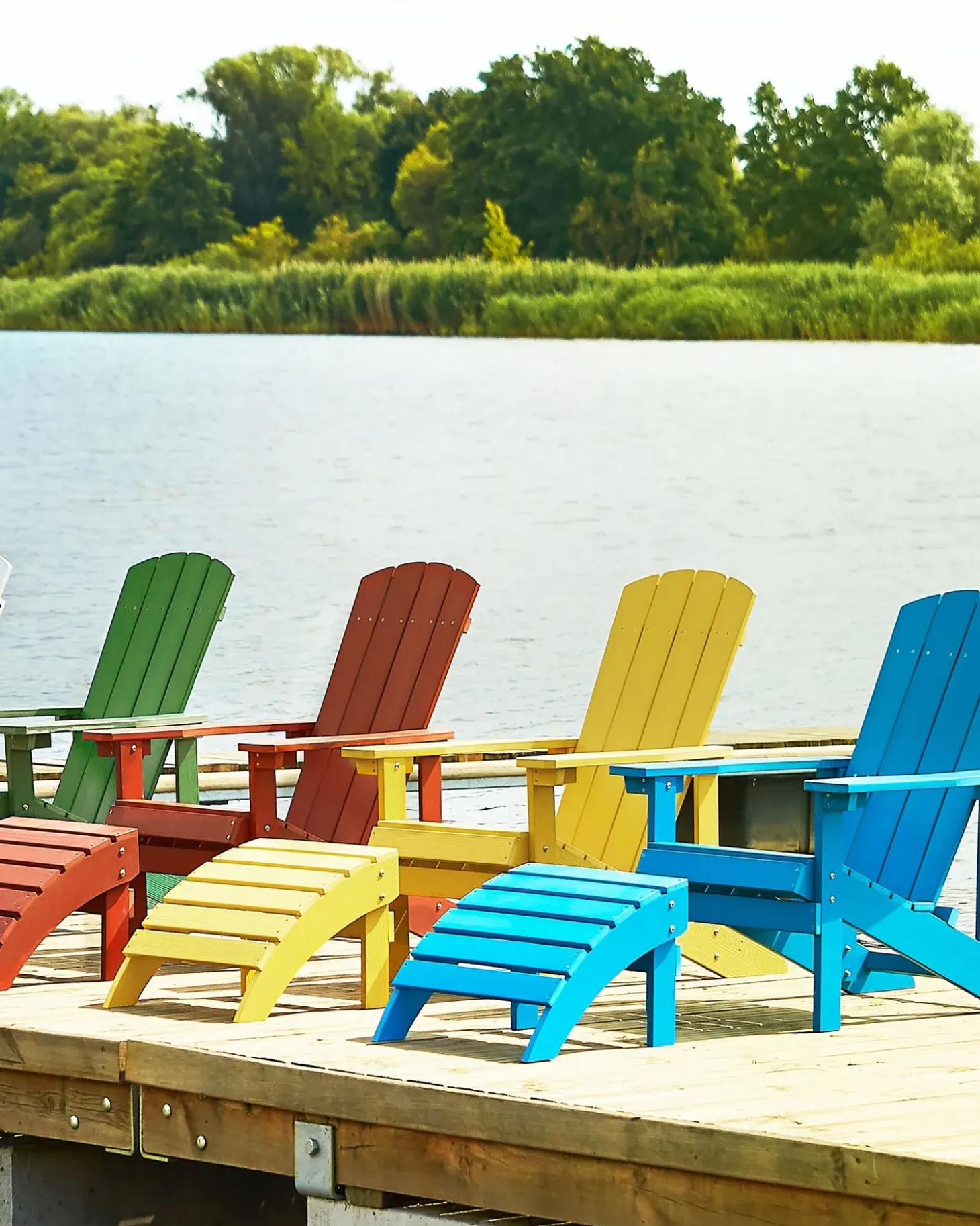 Haveskammel ADIRONDACK Blå