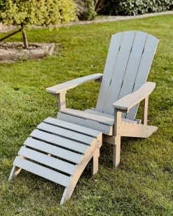 Haveskammel ADIRONDACK Lysegrå