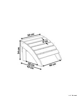 Haveskammel ADIRONDACK Rød