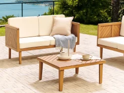 Havesofabord BARATTI 70 cm 70 cm Akacietræ Brun