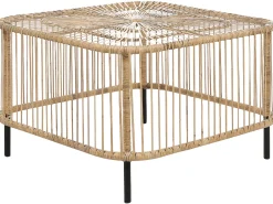 Havesofabord CESENATICO 67 cm 67 cm Rattan Naturlig