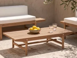 Havesofabord GIAVENO 145 cm 79 cm Akacietræ Brun