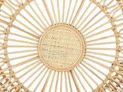Havesofabord RANDAZZO 85 cm 85 cm Rattan Lysebrun