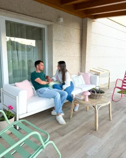 Havesofa 3 personers FERRETTI Lys Beige